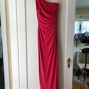 Ralph Lauren One Shoulder Prom Dress